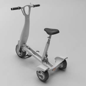 现代电动滑板车3D模型下载